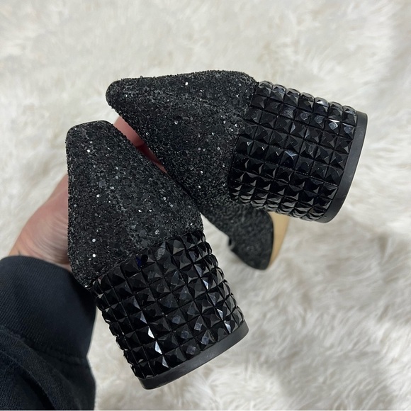 Michael Kors Arabella kitten pump black Suede jeweled heel size 7 - Picture 4 of 12